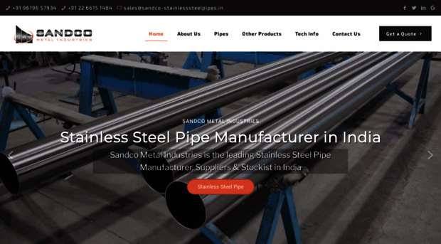 sandco-stainlesssteelpipes.in