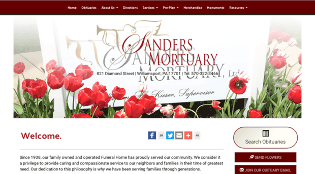 sandersmortuary.com