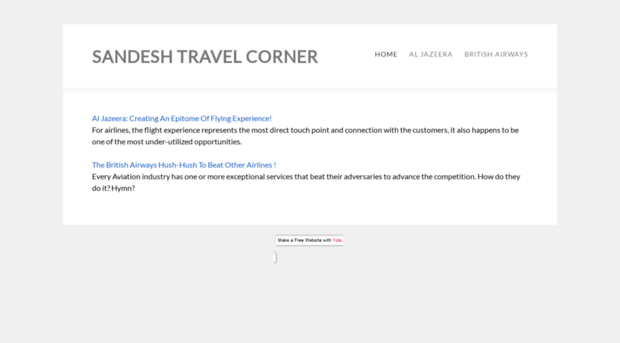 sandeshtravelcorner.yolasite.com