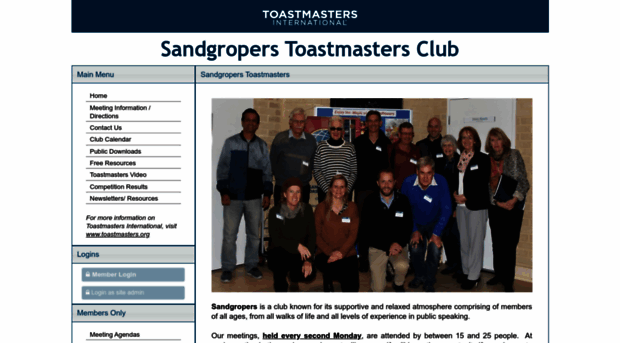 sandgropers.toastmastersclubs.org
