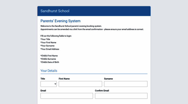 sandhurst.parentseveningsystem.co.uk