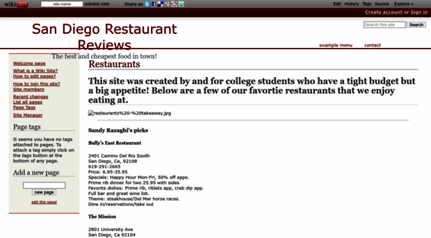 sandiegorestaurantreviews.wikidot.com