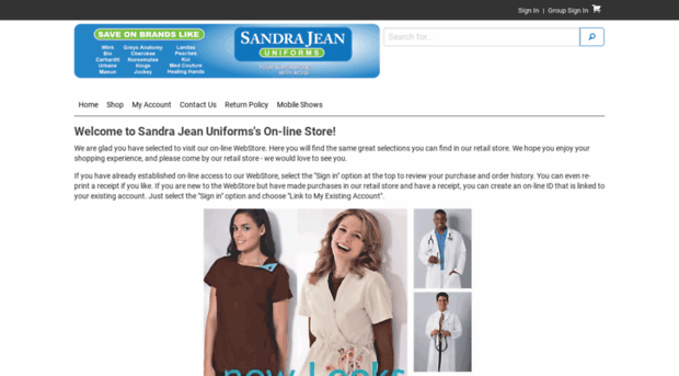 sandrajeanuniforms.com