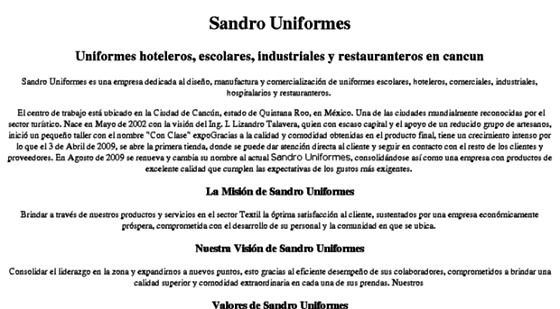 sandro-uniformes.com