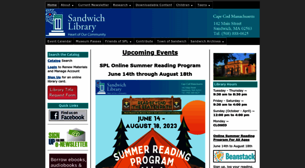 sandwichpubliclibrary.com