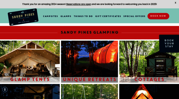 sandypinescamping.com