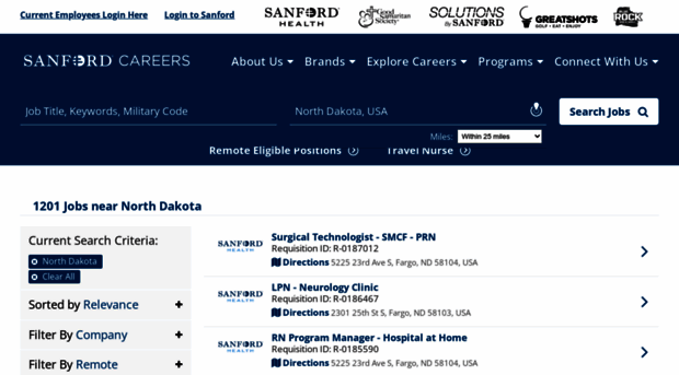sanfordhealth-northdakota.jobs