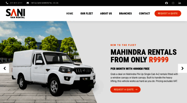 sanivanrental.co.za