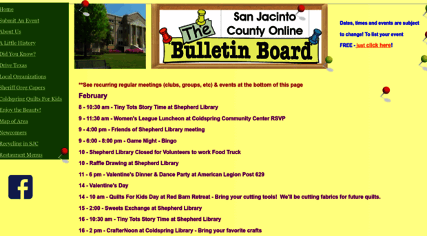 sanjacintocountybulletinboard.com