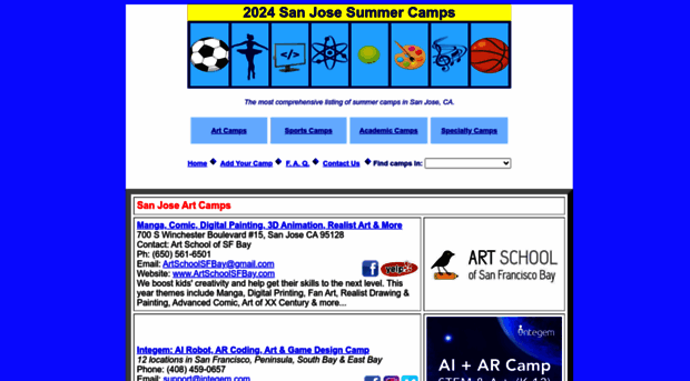 sanjosesummercamps.org