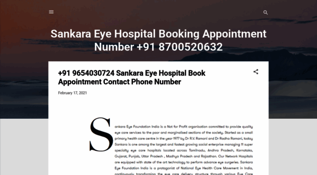 sankaraeyehospitalbookingappointment.blogspot.com