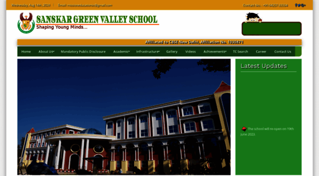 sanskargreenvalleyschool.com