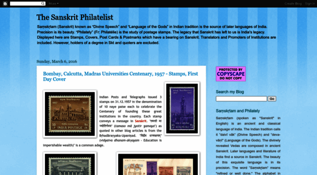 sanskritonstamps.blogspot.com