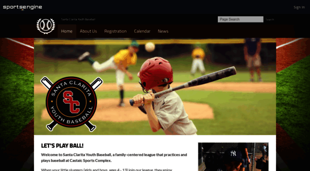 santaclaritayouthbaseball.com