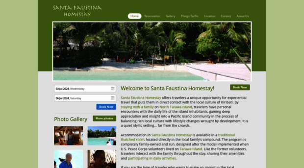 santafaustinahomestay.com