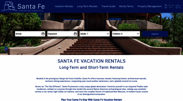 santafevacationrentals.com