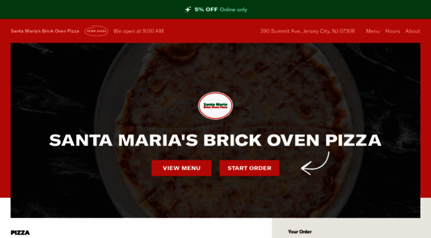 santamariasbrickovenpizzamenu.com