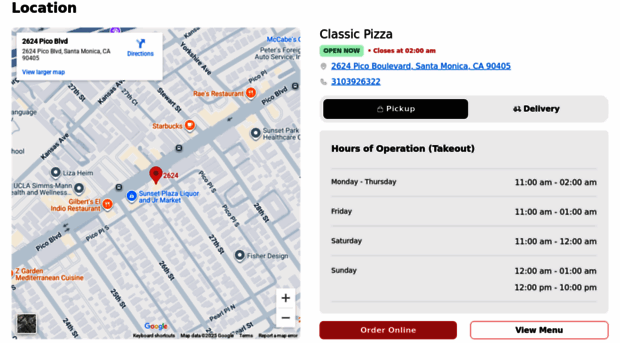 santamonicaclassicpizza.com