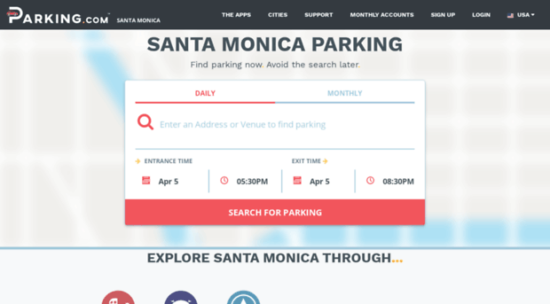 santamonicaparking.spplus.com