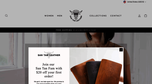 santanleather.com