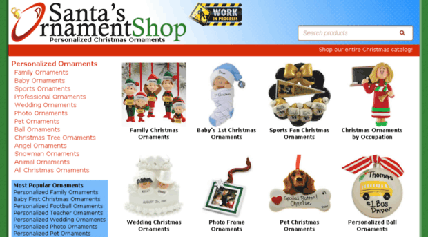 santasornamentshop.com