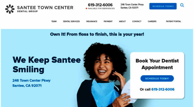 santeetowncenterdental.com