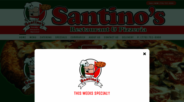 santinosrestaurantandpizzeria.com