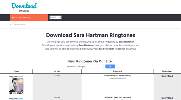 sarahartman.download-ringtone.com