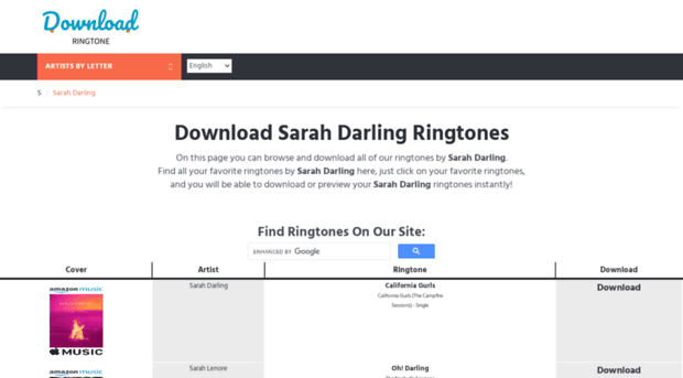sarahdarling.download-ringtone.com