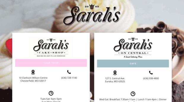 sarahscakeshopstl.com