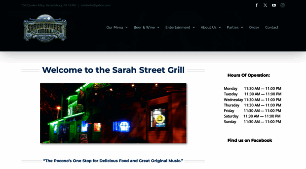 sarahstreetgrill.com