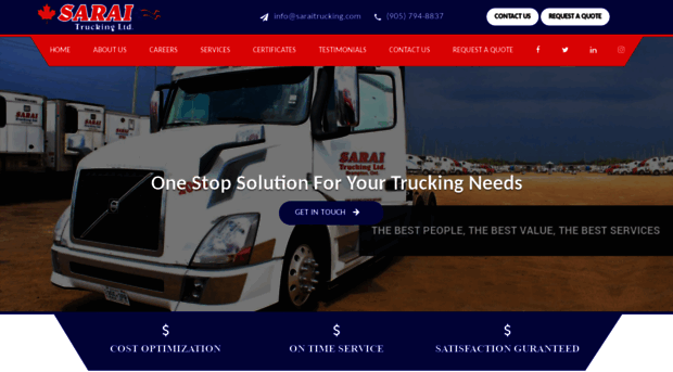 saraitrucking.com