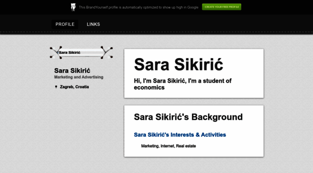 sarasikiric.brandyourself.com