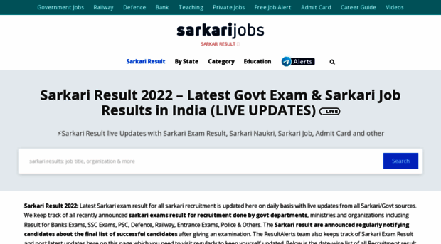 sarkariresult.sarkarijobs.com