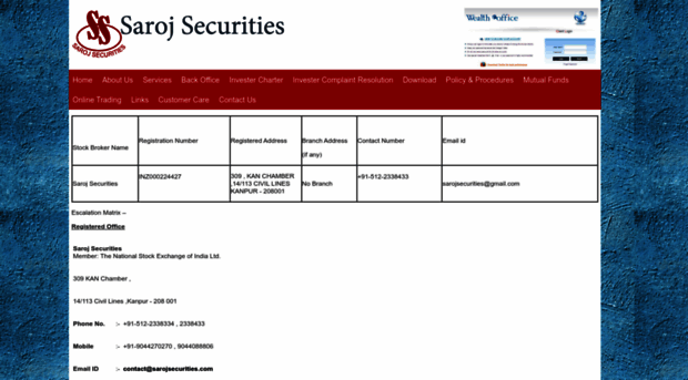 sarojsecurities.com