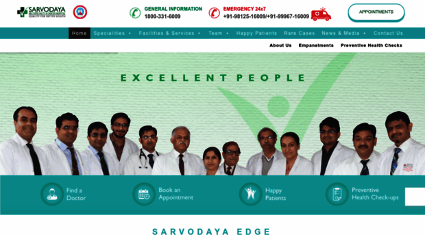 sarvodayahealthcare.com