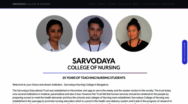 sarvodayanursingedu.org