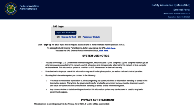 sas.faa.gov