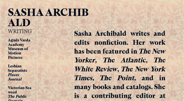 sashaarchibald.com