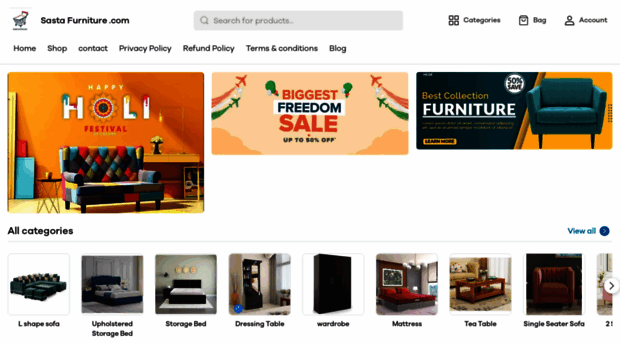 sastafurniture.com