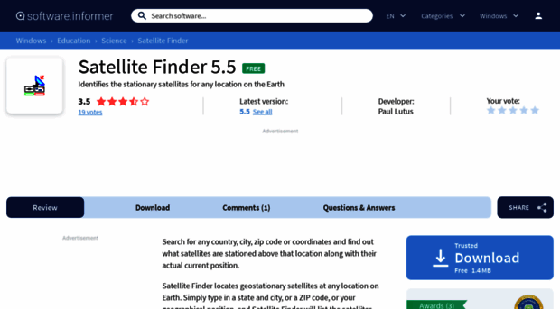 satellite-finder.software.informer.com