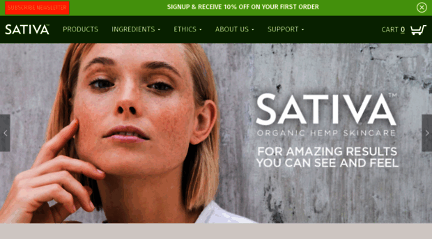 sativaskincare.com