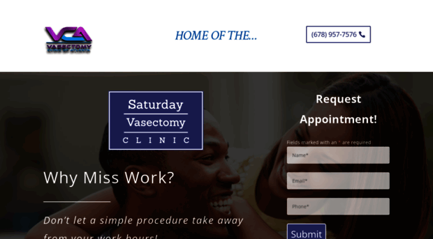 saturdayvasectomyclinic.com