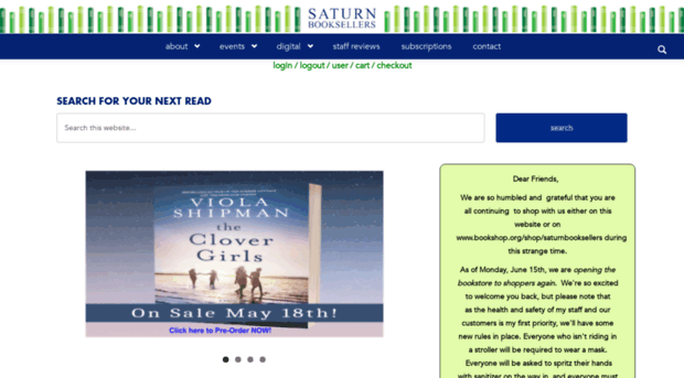 saturnbooksellers.com