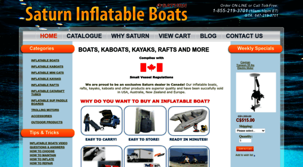 saturninflatableboats.ca