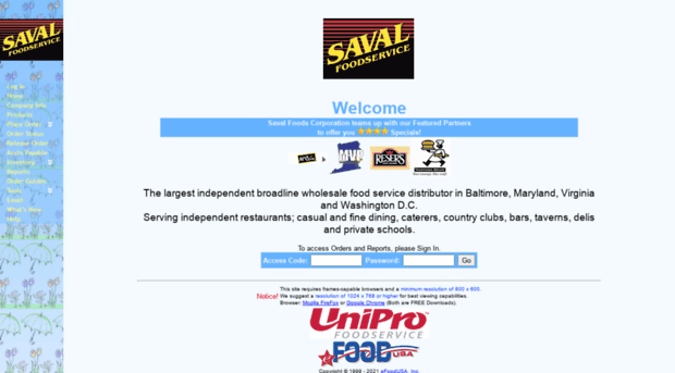 saval.foodorderentry.com