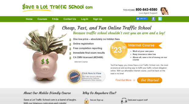 savealottrafficschool.com