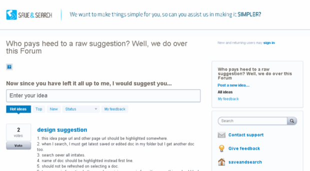 saveandsearch.uservoice.com