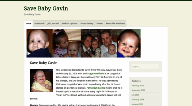 savebabygavin.com