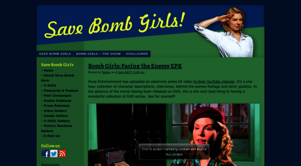 savebombgirls.com